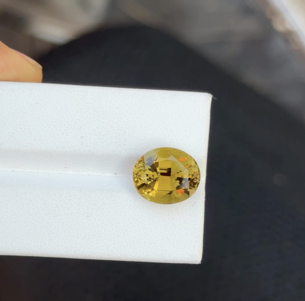 Natural Golden Tourmaline oval - Image 2