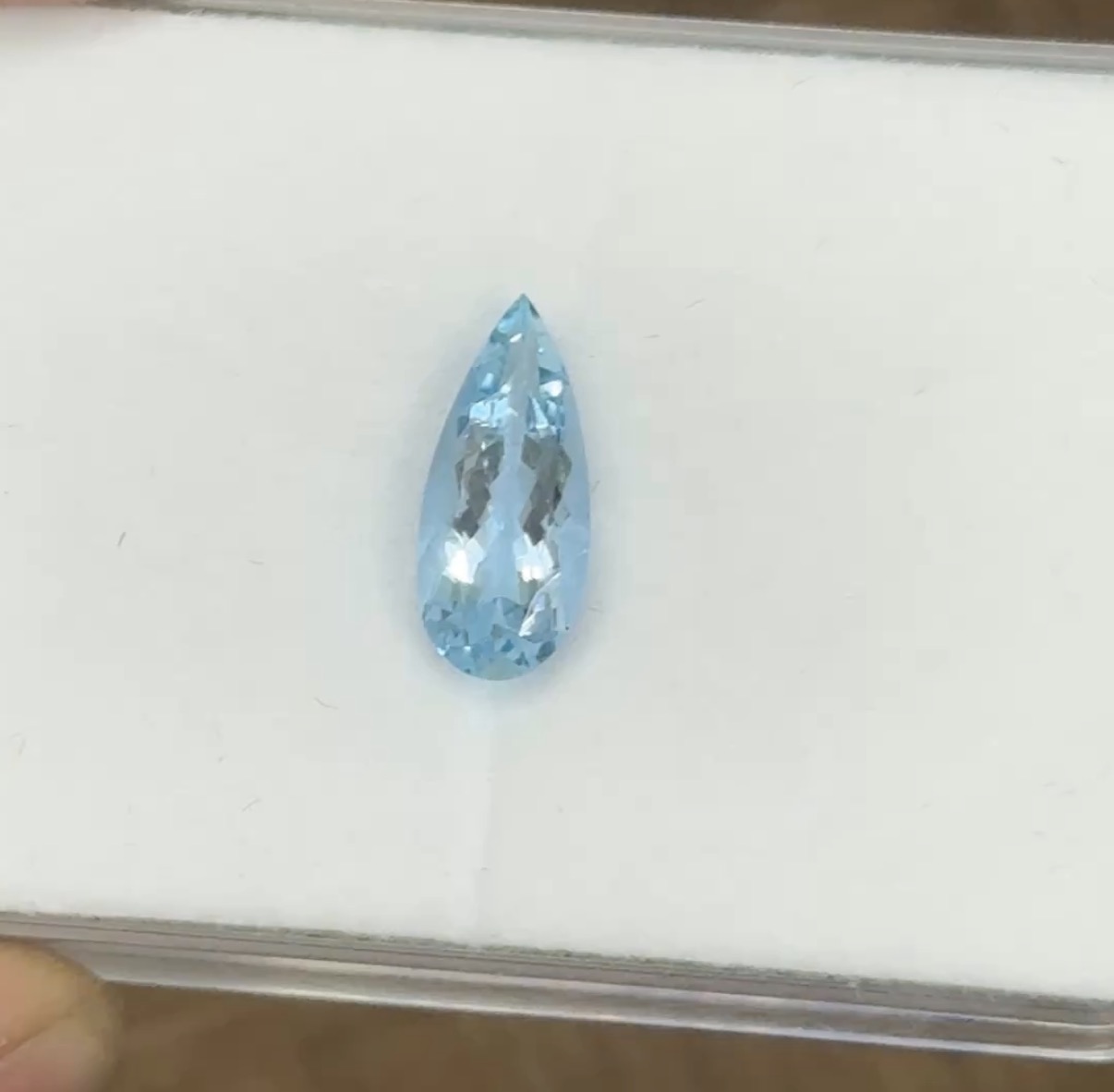 Natural Aquamarine pear - Image 4