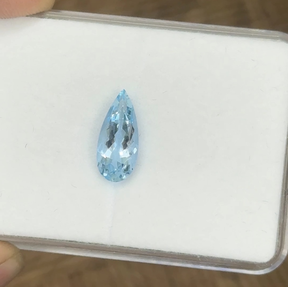 Natural Aquamarine pear - Image 3