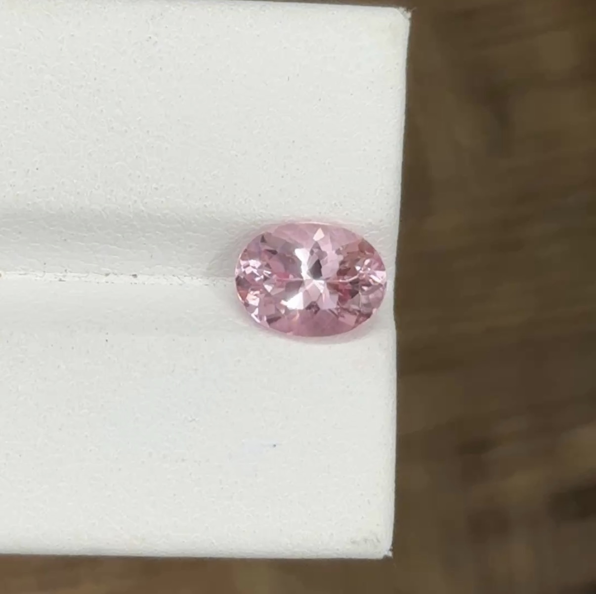 natural pink tourmaline oval - Image 4