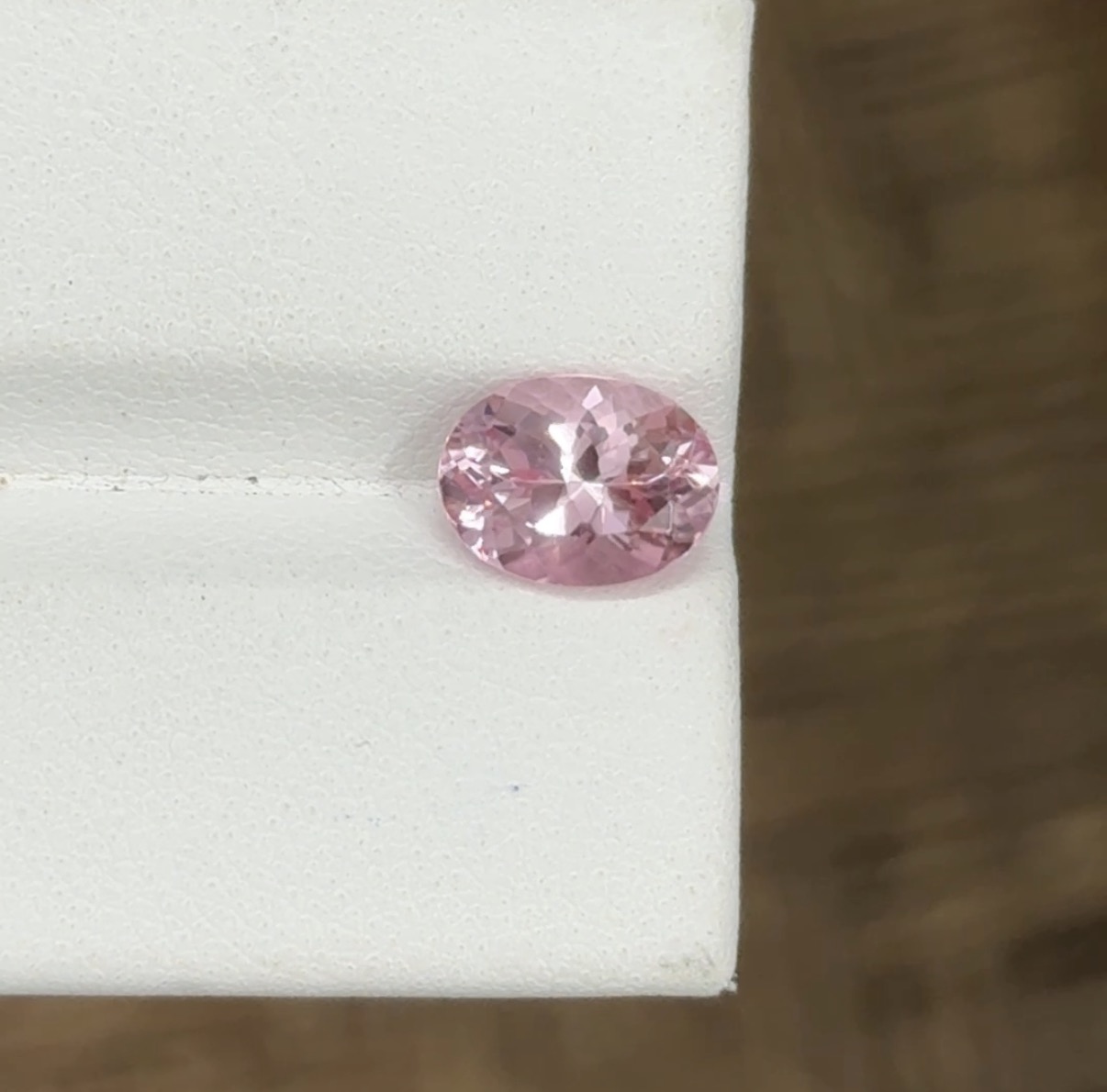 natural pink tourmaline oval - Image 3