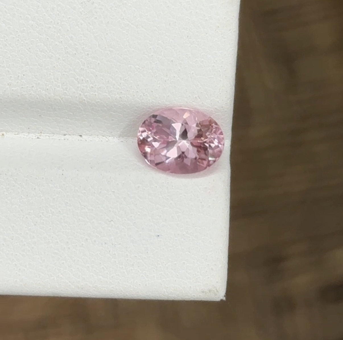 natural pink tourmaline oval - Image 2