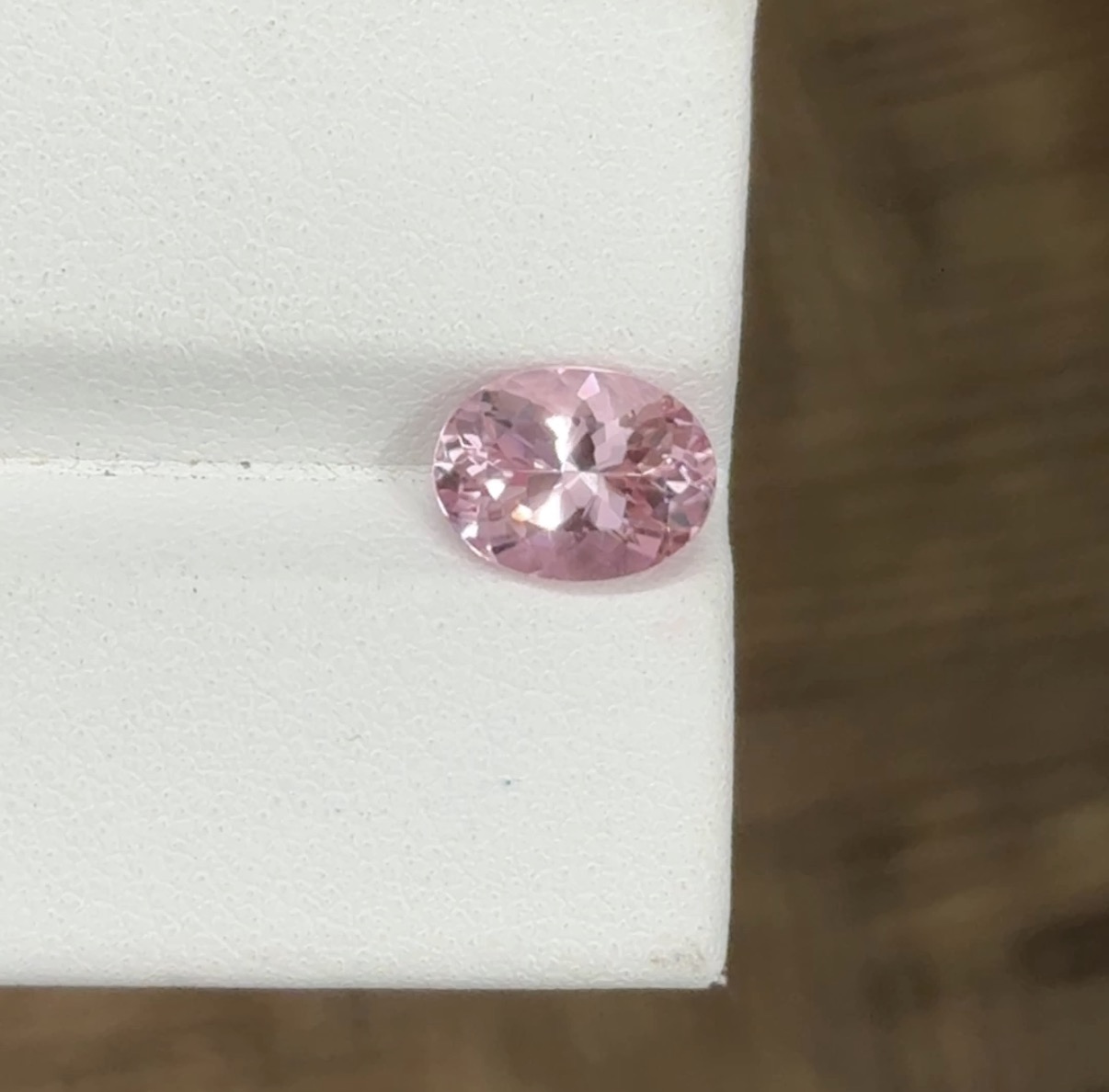 natural pink tourmaline oval