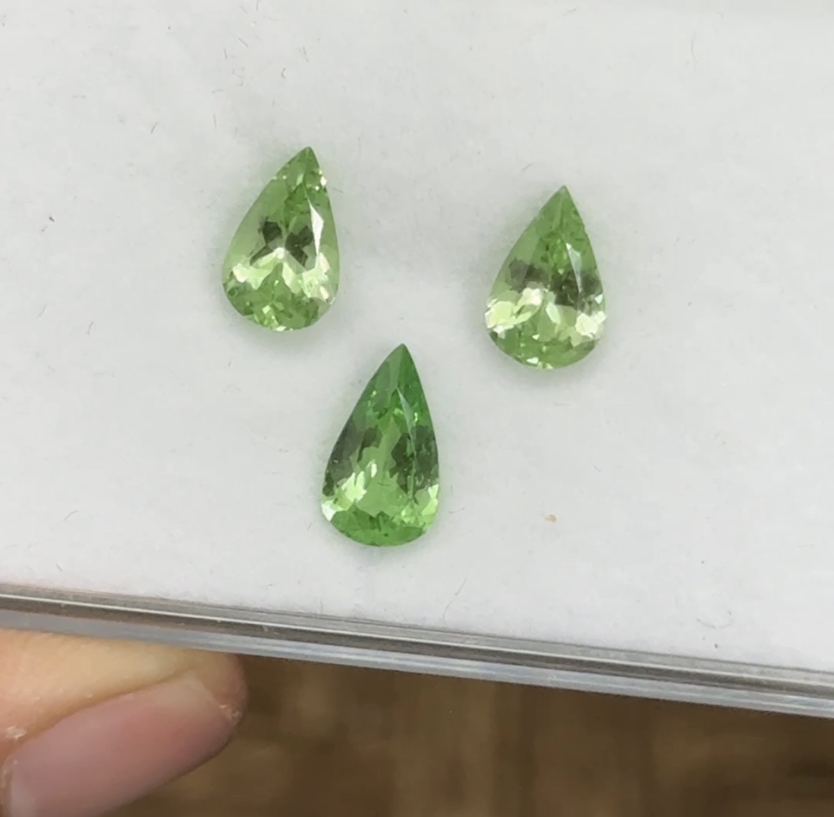 natural tsavorite 3 pieces set