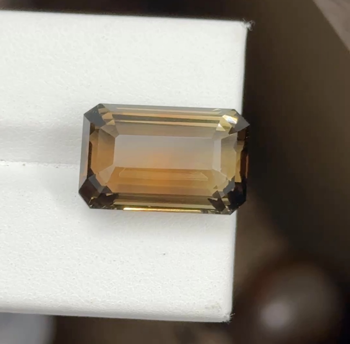 natural bi colour tourmaline octagon - Image 4
