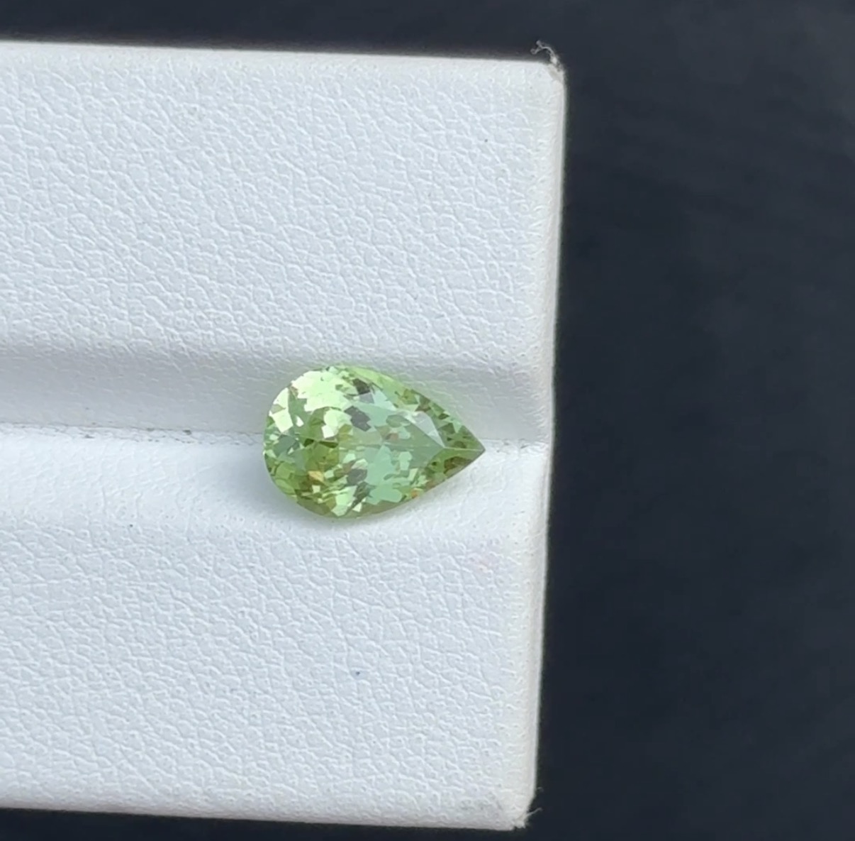 natural tsavorite pear