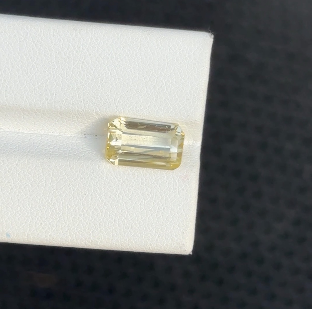 Natural No Heat Yellow Sapphire Octagon